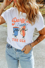 Party In The USA Patriotic Graphic Tee