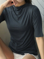 Solid Color Short Sleeve T-Shirt