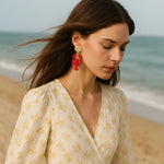 18K Gold-Plated Stainless Steel Drop Earrings