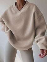 Dropped Shoulder Long Sleeve Oversized Sweatshirt