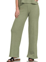 Zenana Sweater Boxy Top & Long Pants Set