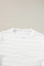 Long Sleeve Jacquard Slim Top