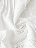 Lace Hem V-Neck Blouse