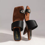 Toe Loop Block Heels Sandals