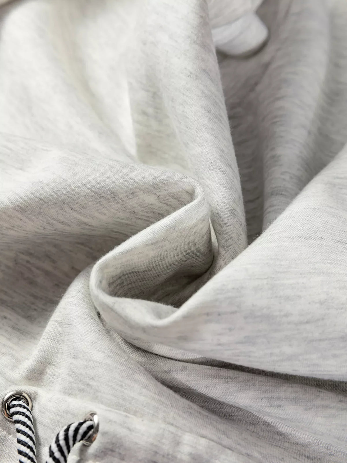 rawstring Waist Tunic Solid Sweatshirt