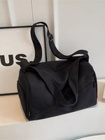 Adjustable Strap Solid Color Travel Bag