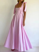 Gradient Tie Shoulder Maxi Dress