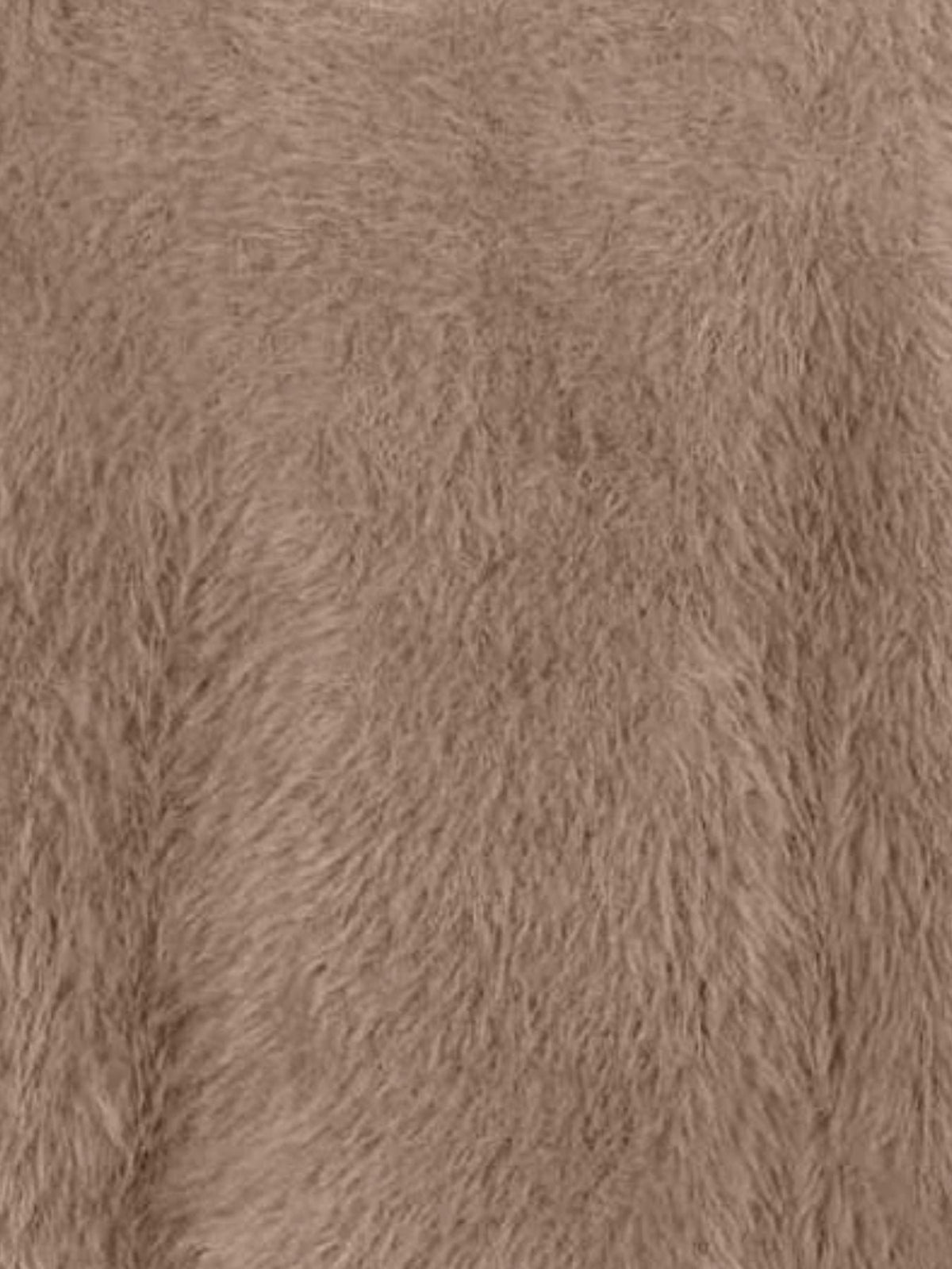 Fuzzy Round Neck Long Sleeve Sweater