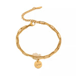 18K Gold-Plated Letter LOVE Charm Bracelet