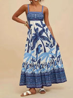 Tropical Print Maxi Cami Dress