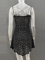 Rhinestone Decor Mini Cami Dress