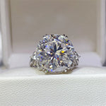 10 Carat Moissanite 925 Sterling Silver Ring