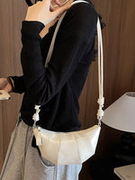 PU Leather Crescent Crossbody Bag