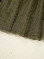 Tulle A-Line Midi Skirt
