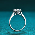 1 Carat Moissanite 925 Sterling Silver Ring