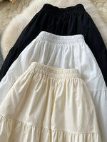 Lace Tiered Elastic Waist Skirt