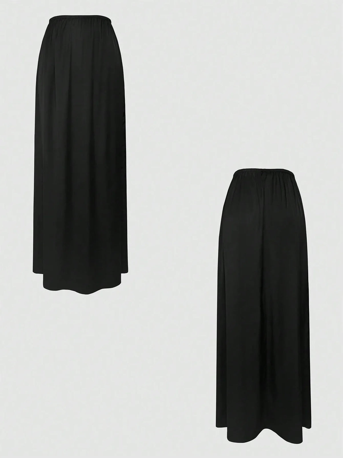 V-Neck Button Detail Vest and Skirt Two-Piece Set