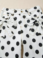 Polka Dot High-Waisted Jeans