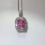 5 Carat Moissanite 925 Sterling Silver Pendant Necklace