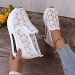 Floral Lace Breathable Slip-Ons