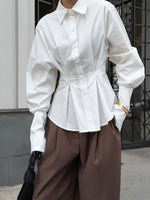 Button Up Cuff Detail Shirt