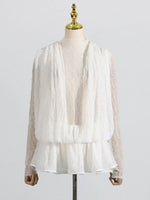 Ruffled Hem Lace Mini Dress