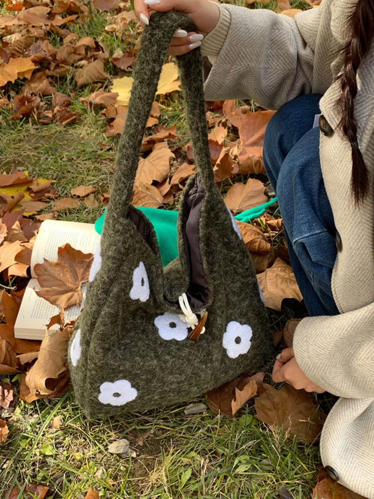 Floral Applique Handbag
