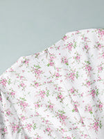 Floral Print Balloon Sleeve Dress