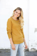 Round Neck Raglan Sleeve Sweater