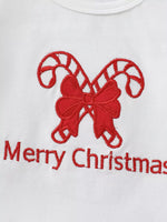 Children's Christmas Ruffle Trim Top and Pants Set