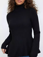 Mock Neck Long Sleeve Sweater