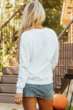 Pumpkin Graphic Long Sleeve Sweatshirt