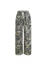 Relaxed Fit Camo Print Drawstring Waist Pants