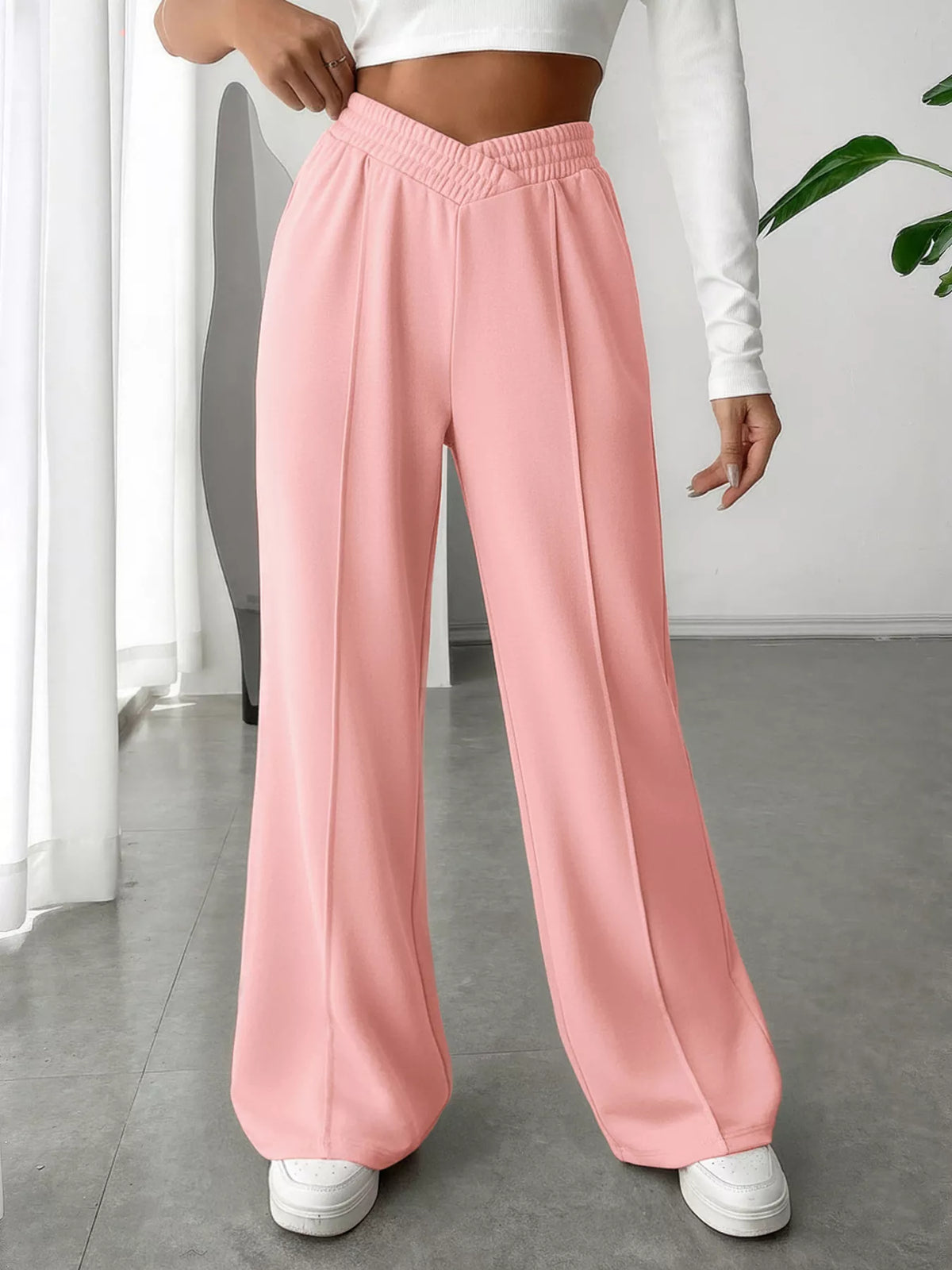 Wide Leg High Waist Pants