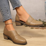 Point Toe Block Heels Pumps