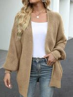 Chunky Knit Open Front Cardigan
