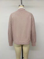 Openwork Mock Neck Sweater