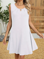 Round Neck Sleeveless Dress