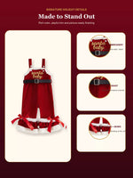 Children's Santa Baby Velvet Christmas Overalls