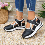 Round Toe Contrast Sneakers