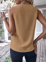 Full SizeV-Neck Contrast Tank Plus Size
