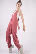 VERY JPlunge Sleeveless Jumpsuit with Pockets