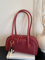 Zipper Closure Shoulder Bag