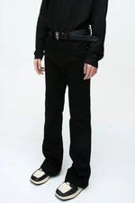 Mid Rise Jeans with Pockets