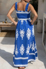 Printed Square Neck Cami Dress