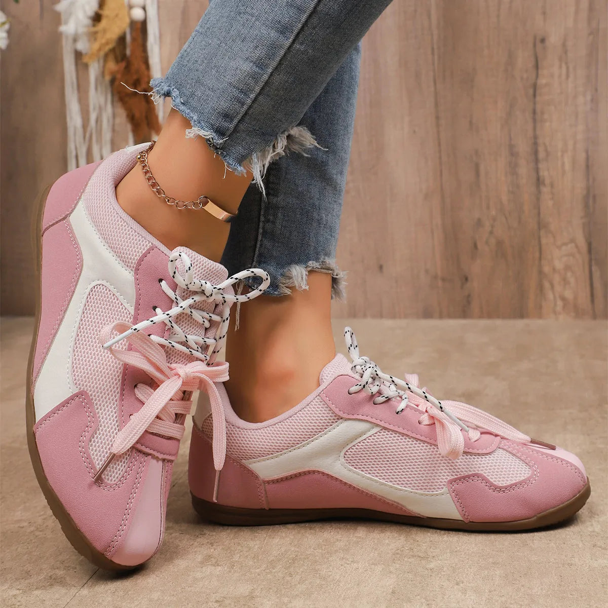 Round Toe Platform Sneakers
