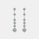 4 Carat Moissanite 925 Sterling Silver Earrings