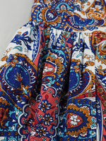 Paisley Print Sleeveless Romper