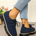 Lace-Up Platform Loafers