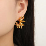 Titanium Steel Irregular Shape Earrings